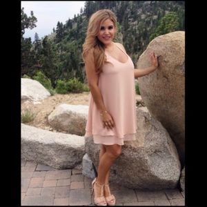 Like New ** pink beige dress